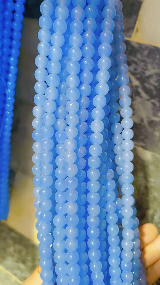 (8mm) High Quality Marble Glass Beads (32+ Colors)