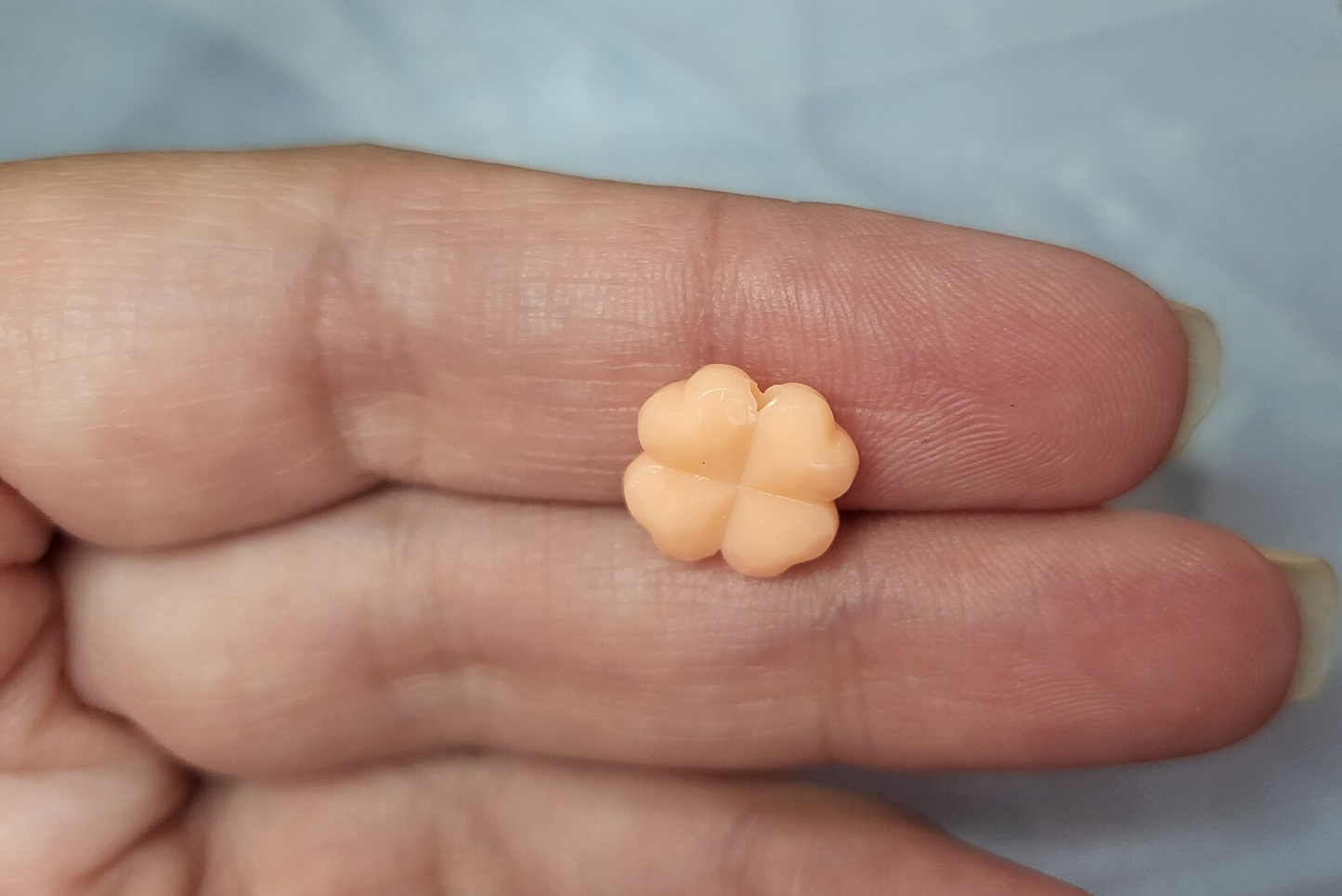 20pcs Shamrock Clover Flower - Pastel Acrylic Beads 12mm - Kawaii Cute Aesthetic Beads Flower Clover Pastel Beads