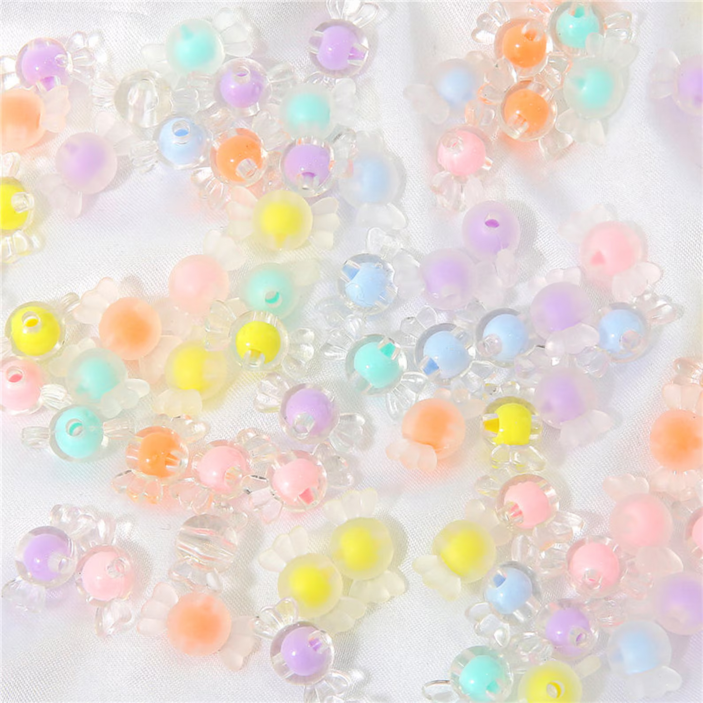 25pcs Clear or Matte Candy Beads - 2mm Hole