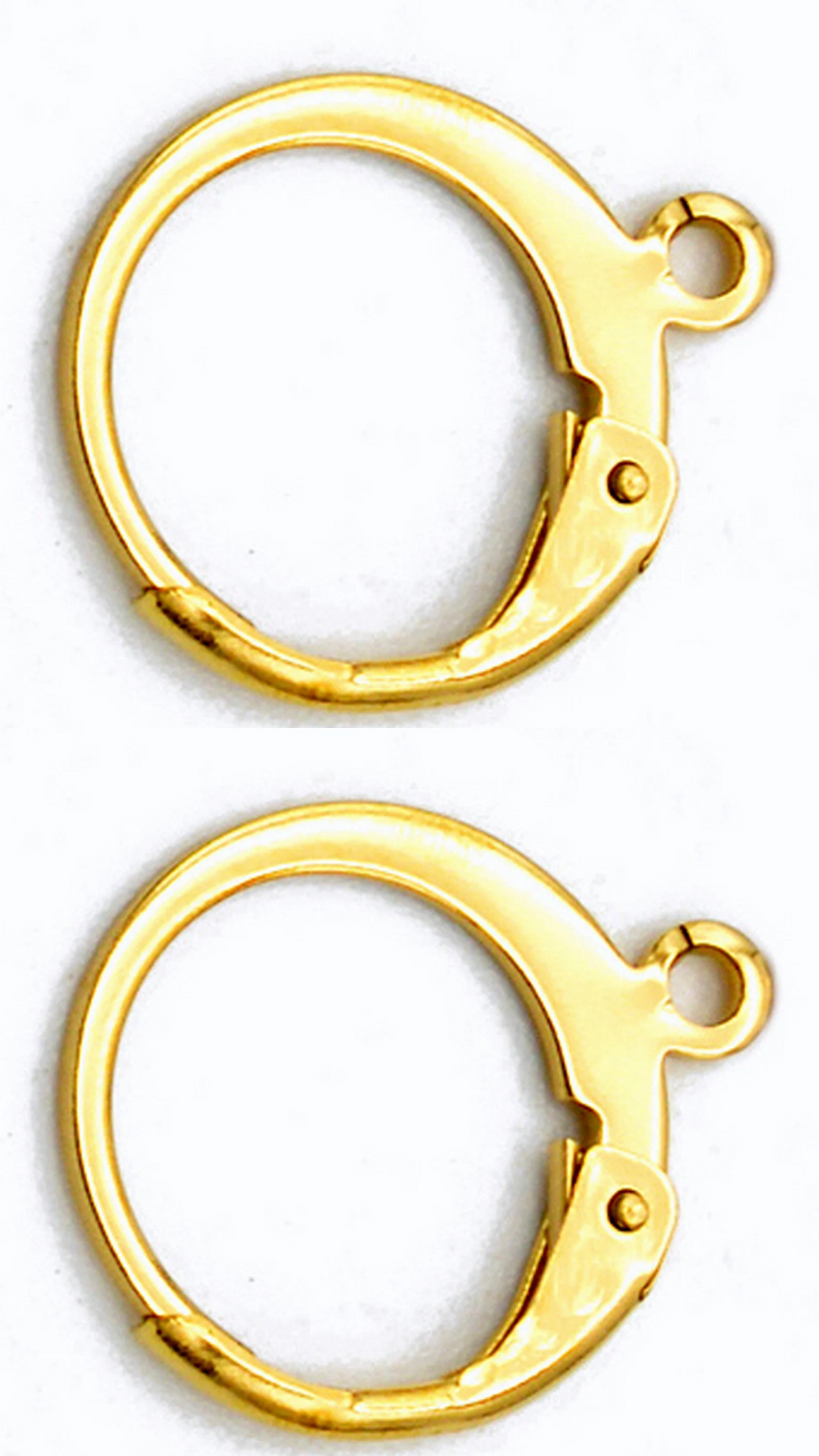 20pcs Lever Back Earring Hooks Stainless Steel (Gold/Silver) | Ear Wali
