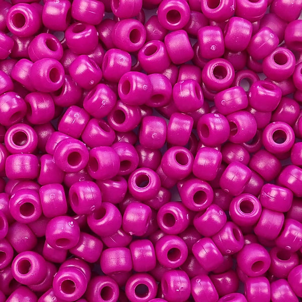 Matte Mulberry Pink Plastic Pony Beads, Jewelry, Crafts, Made ...
