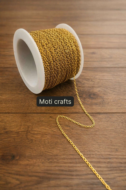 0.5x1mm Stainless Golden Chain