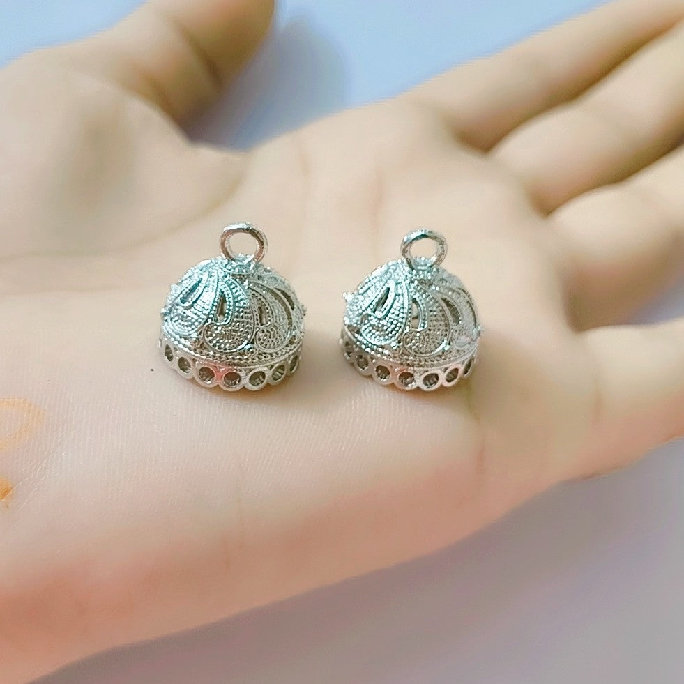 Medium size Small size Anti-Tarnish | Premium Antique Jhumka Ethnic Jewelry Making Pendants for Earrings, Tassels & DIY Crafts