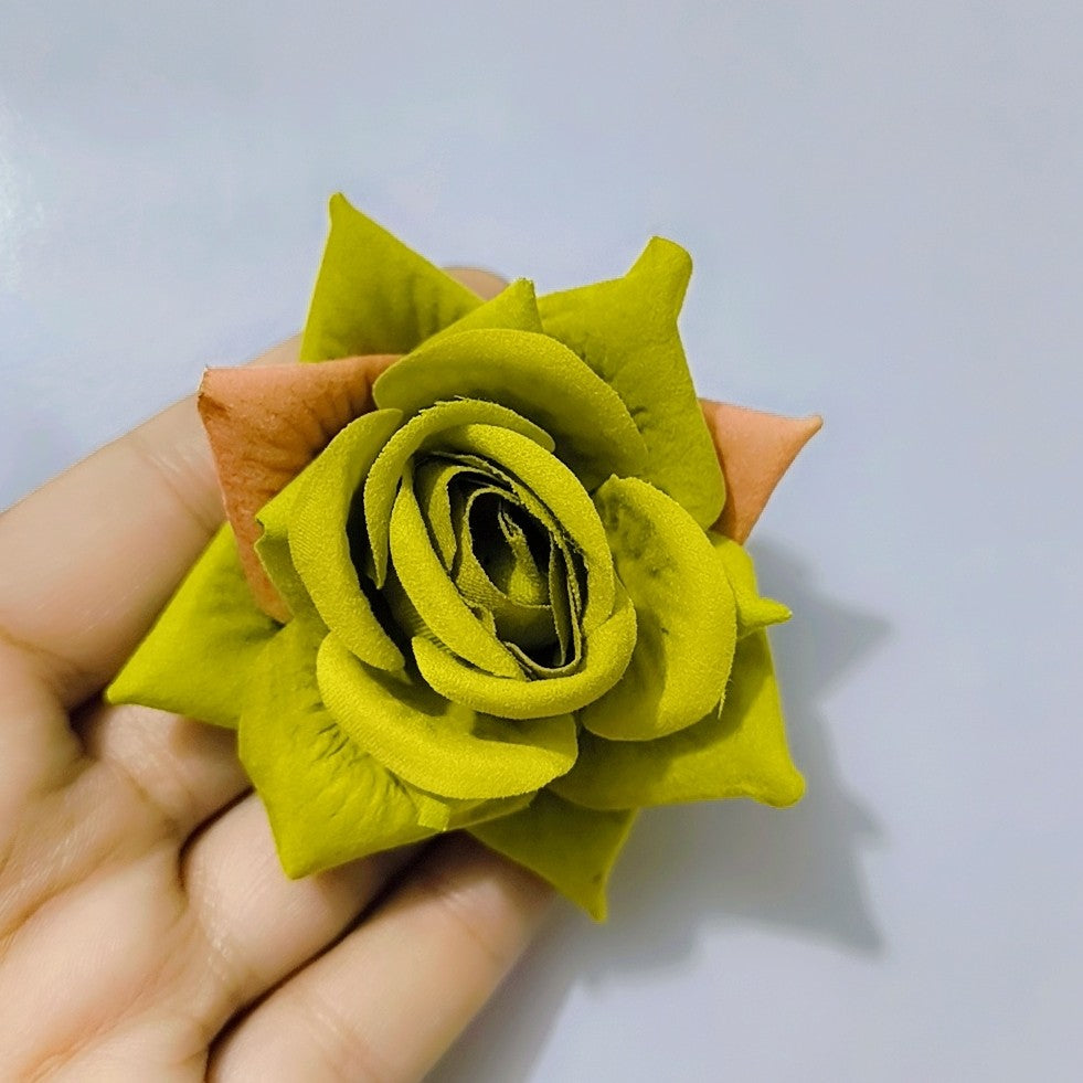 Artificial Flowers, Fake Flower Roses with Stem for DIY Wedding Bouquets Centerpieces Bridal Baby Shower Party Home Decoration,green