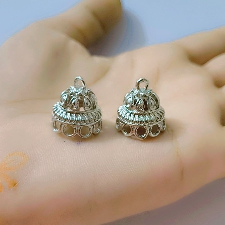 Medium size Small size Anti-Tarnish | Premium Antique Jhumka Ethnic Jewelry Making Pendants for Earrings, Tassels & DIY Crafts