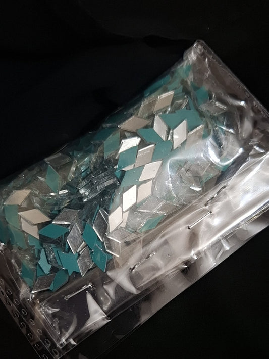 Tiny Glass Diamond Shape Mirror Beads Used In Embroidery DIY Crafts