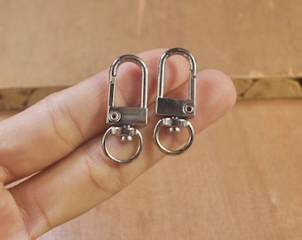 silver Metal Lobster Claw Clasp for Keychain and Bag Chain Making ...