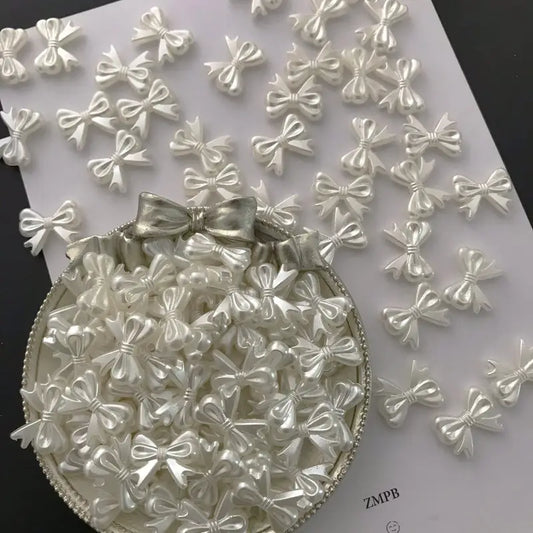 Medium Sizes (28mm) Pearl Ribbon Beads for diy crafts |