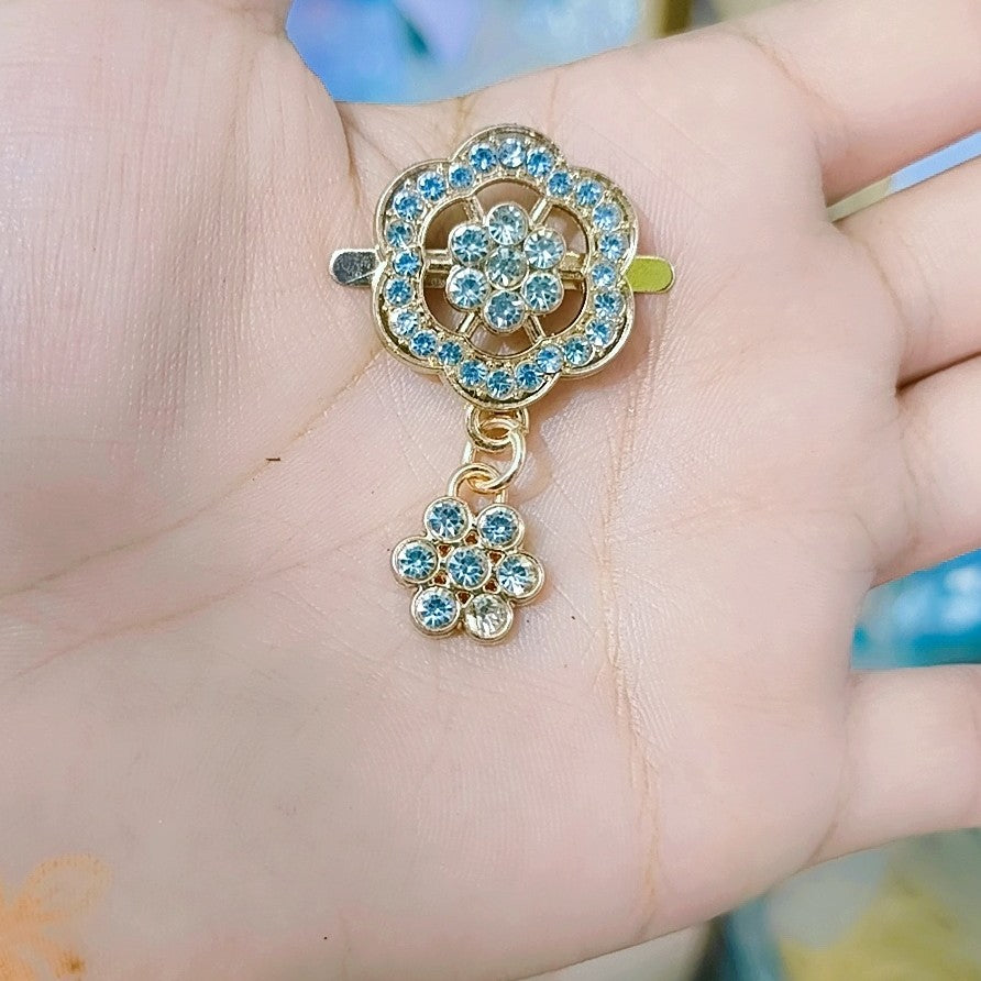 Flower Shape Clasp Turn Lock Locks Metal Hardware for DIY Handbag Shoulder Crossbody Bag Purse