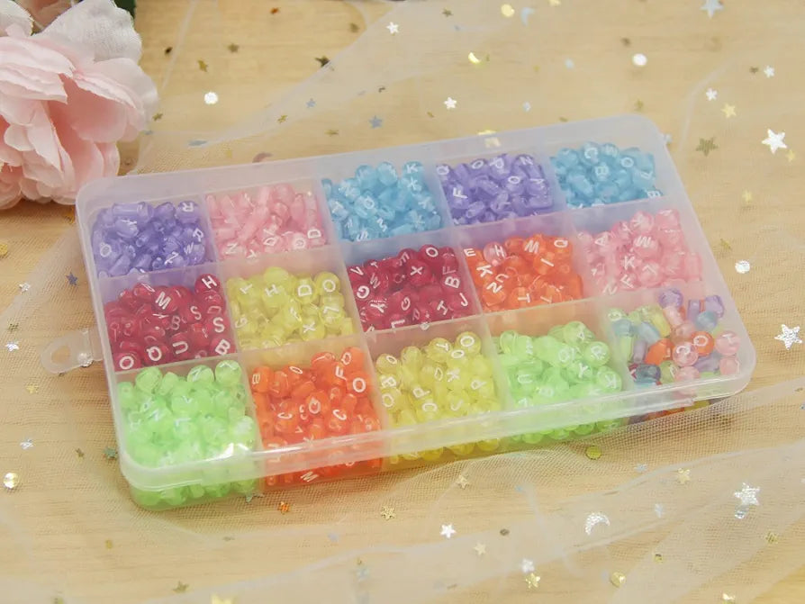 15 Grids Plastic Bead Organizer Box 6.8 * 3.86 * 0.87 inches Clear Storage Container Jewelry Case with Fixed Dividers for Rings, Earrings, Nail Art, DIY Crafts, Fishing Tackles