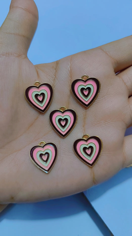 Beautiful heart charms