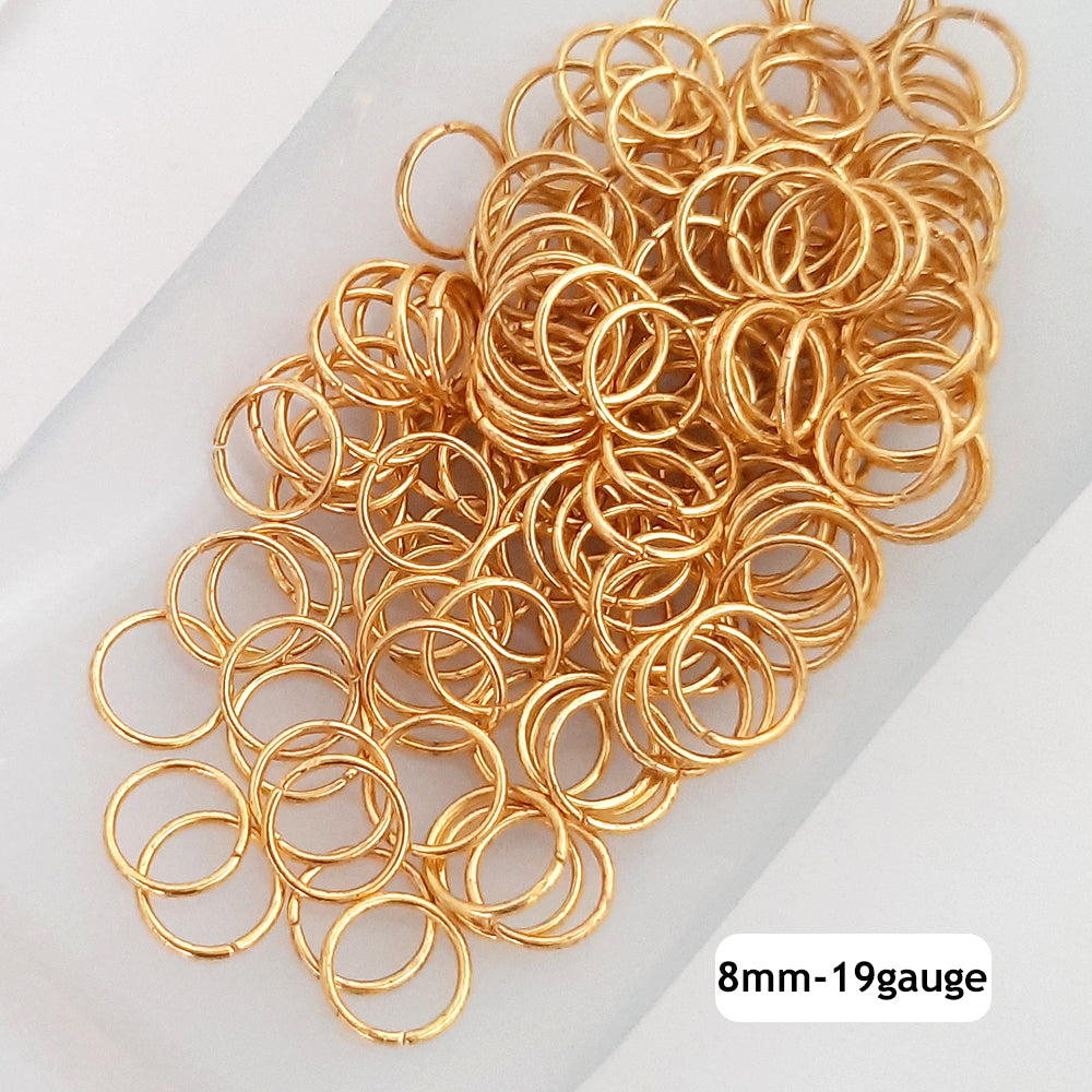 3mm | 4mm | 5mm | 6mm |8mm Jump Rings , Tiny Jump Ring Connectors , Gold Plated Connector , Gold Plated Findings
