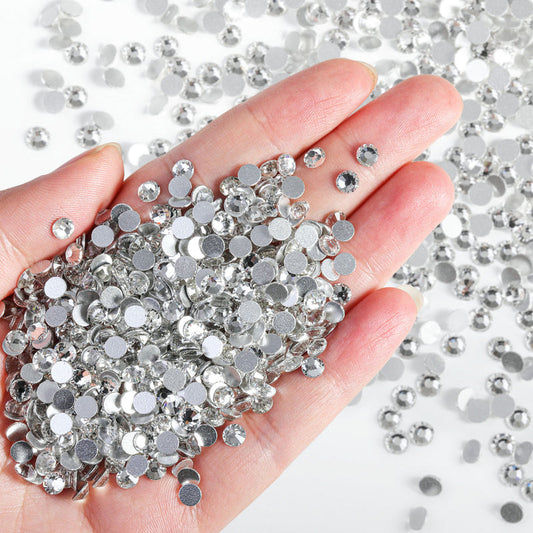 3mm Resin Flatback Rhinestone, Clear Flatback Rhinestones for Nails, Tumblers, Mugs, Bottles, Craft Decoration, Loose Bling Glitter Diamond Stone