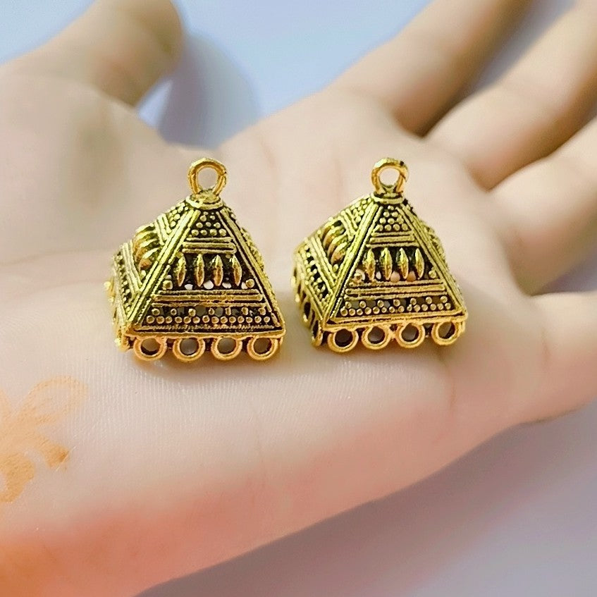 German Silver Jhumka Frames | Jhumka Bases DIY for jewelry making