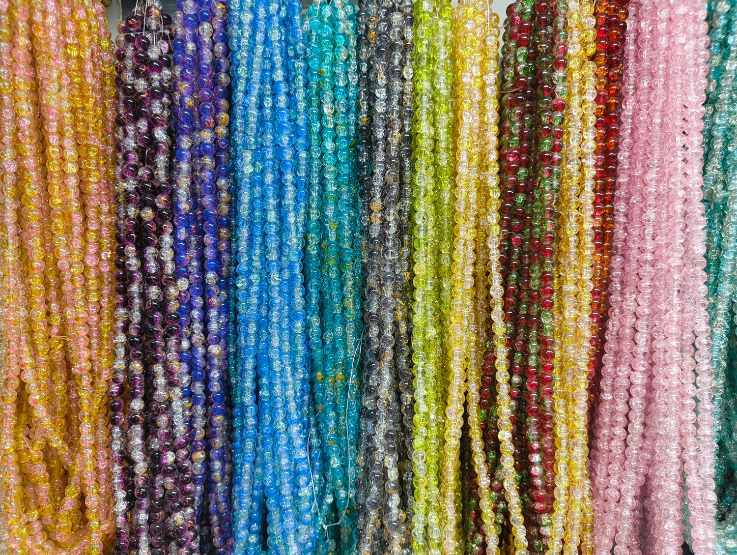 Cracked Glass Beads