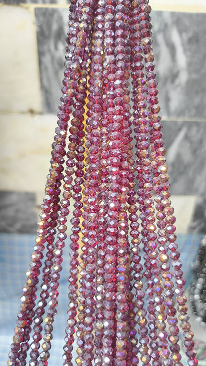 (4mm) High Quality Crystal Glass Beads (34+ Colors)