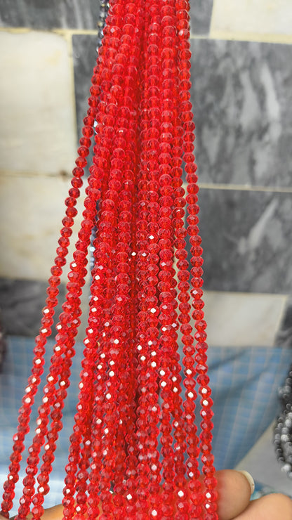 (4mm) High Quality Crystal Glass Beads (34+ Colors)