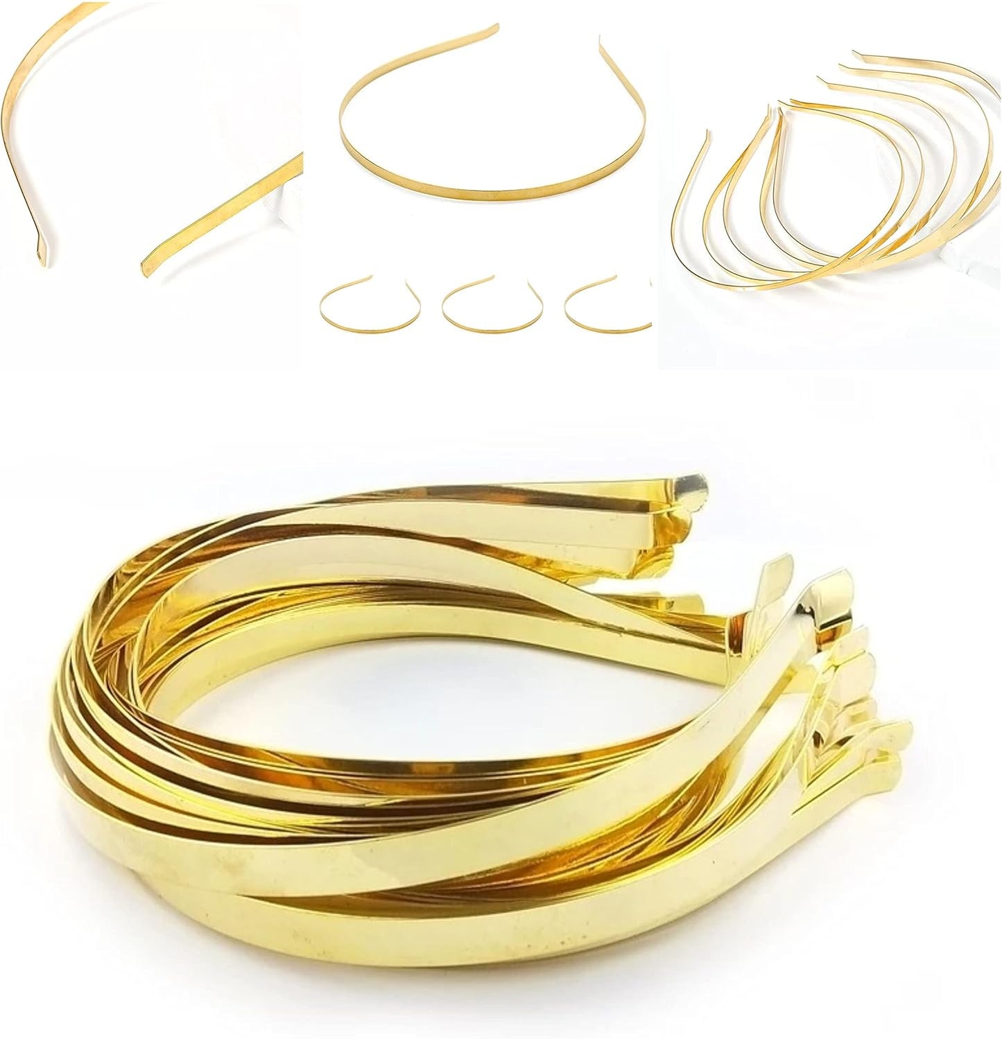 5mm Width Metal Headband Base Steel Blank Smooth Hair Hoop Band DIY Hairband plain thin bulk headbands jewellery