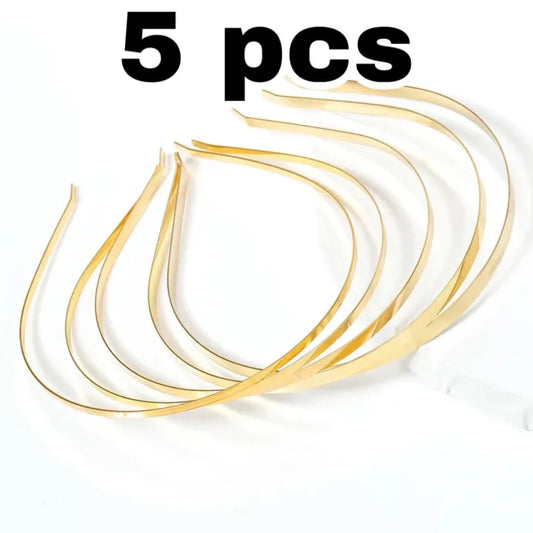 5mm Width Metal Headband Base Steel Blank Smooth Hair Hoop Band DIY Hairband plain thin bulk headbands jewellery