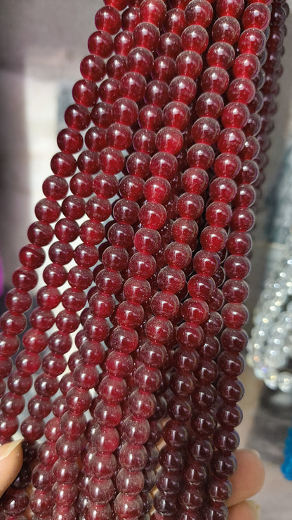 (8mm) High Quality Marble Glass Beads (32+ Colors)