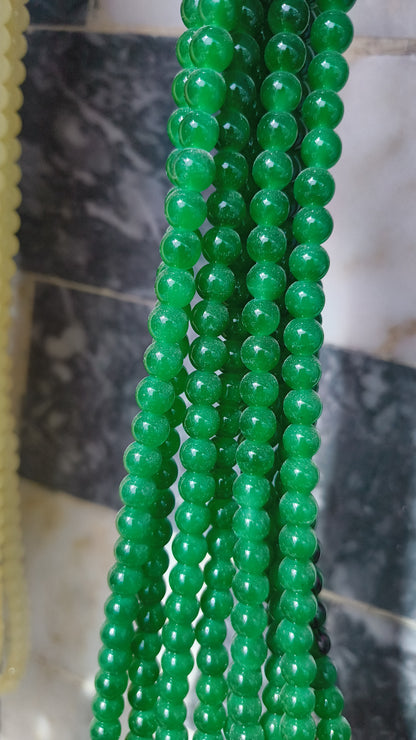 (8mm) High Quality Marble Glass Beads (32+ Colors)