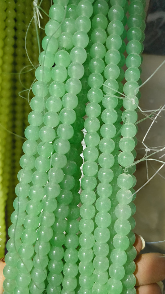 (8mm) High Quality Marble Glass Beads (32+ Colors)