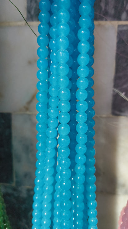 (8mm) High Quality Marble Glass Beads (32+ Colors)