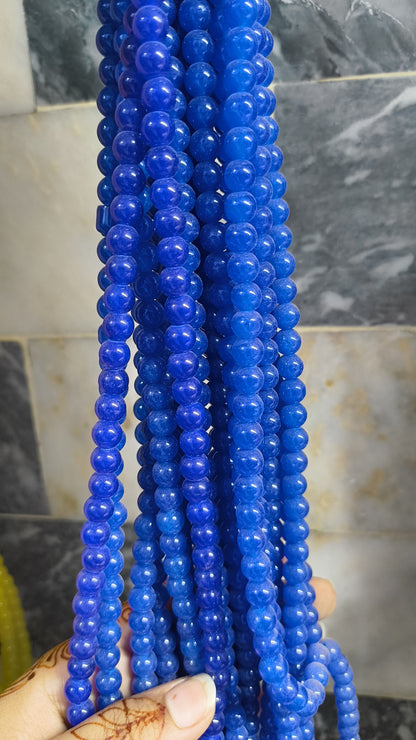 (8mm) High Quality Marble Glass Beads (32+ Colors)