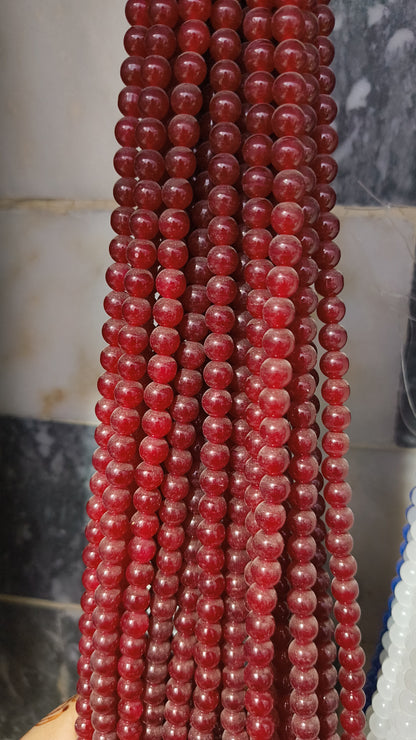 (8mm) High Quality Marble Glass Beads (32+ Colors)