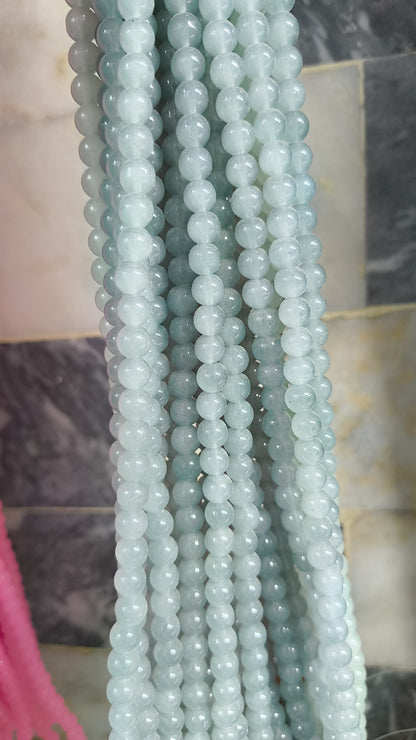 (8mm) High Quality Marble Glass Beads (32+ Colors)