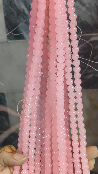 (8mm) High Quality Marble Glass Beads (32+ Colors)