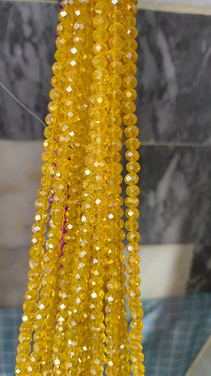 (6mm) High Quality Crystal Glass Beads (32+ Colors)