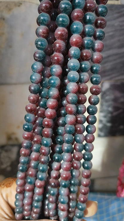 (8mm) High Quality Marble Glass Beads (32+ Colors)