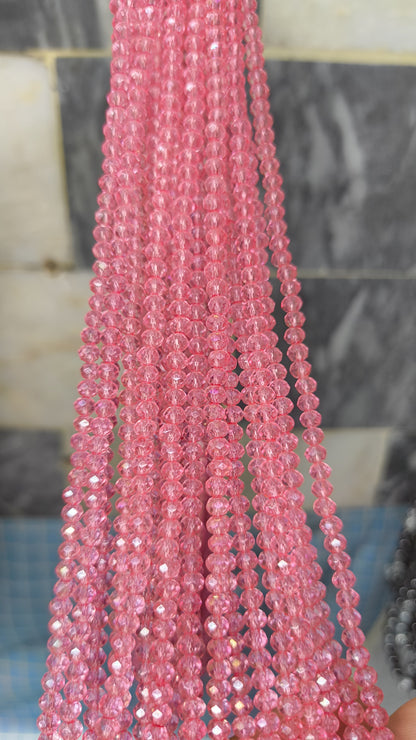 (4mm) High Quality Crystal Glass Beads (34+ Colors)