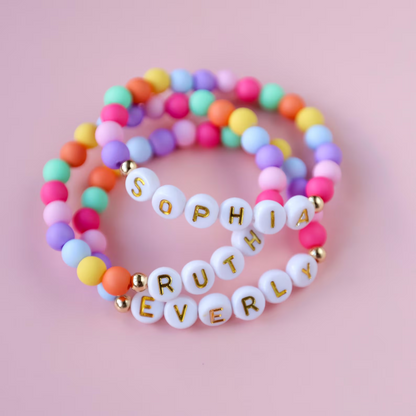 Personalised, Confetti Name Bracelets