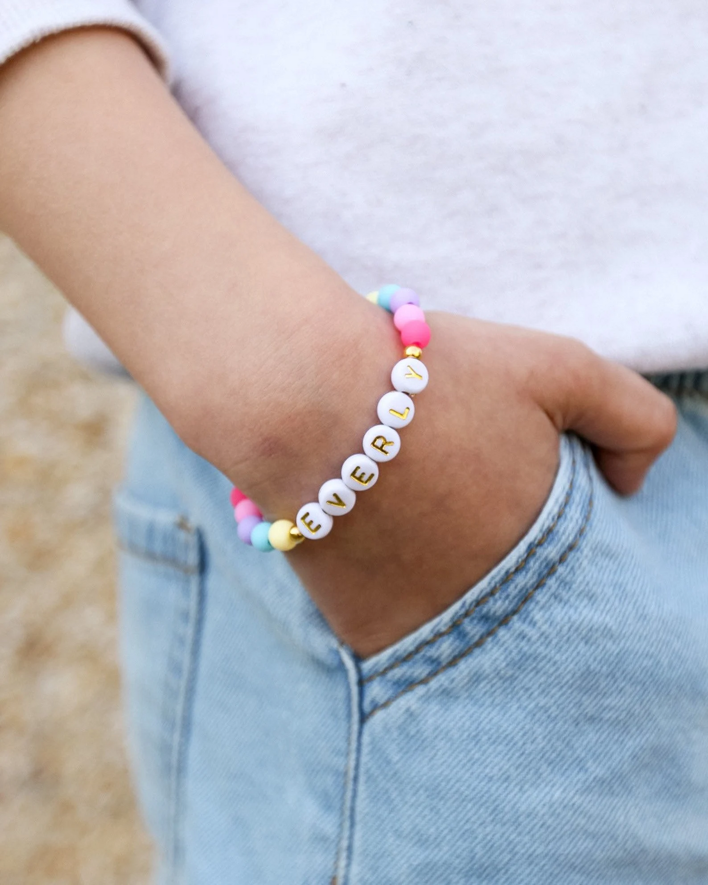 Personalised, Confetti Name Bracelets
