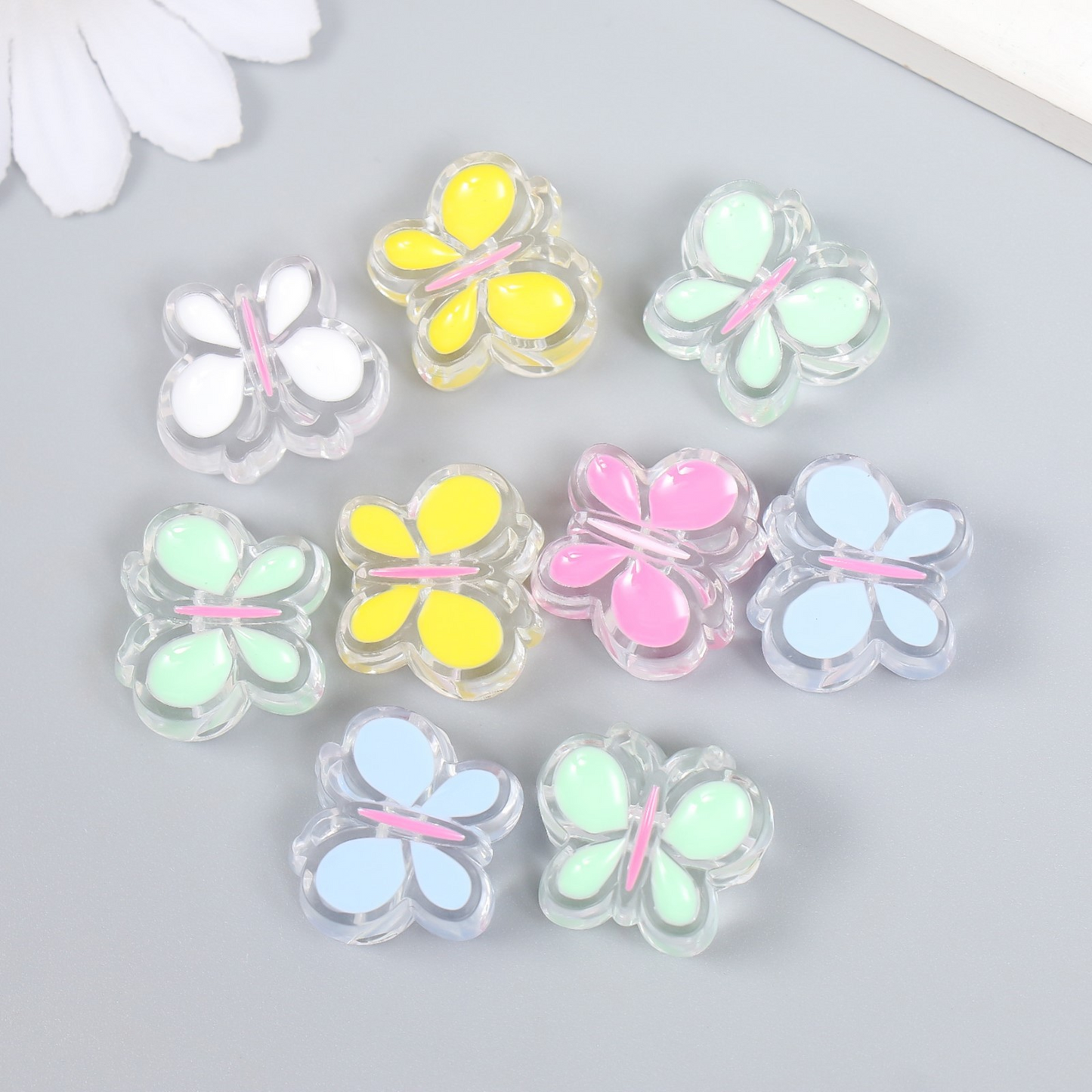 10pcs Colorful Butterfly Summer Breeze Beads