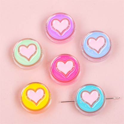 10pcs Colorful Heart Fruit Cute Charm Acrylic Beads For Necklace Bracelet