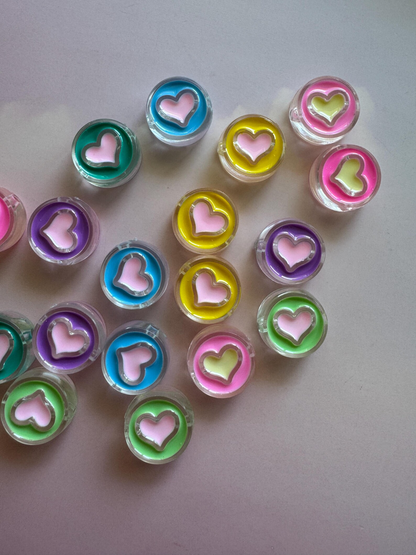 10pcs Colorful Heart Fruit Cute Charm Acrylic Beads For Necklace Bracelet