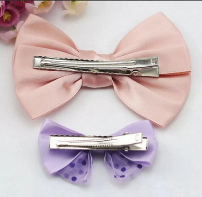 12pcs Alligator Hair Clips for Bows, Crafts - Silver Metal Barrette