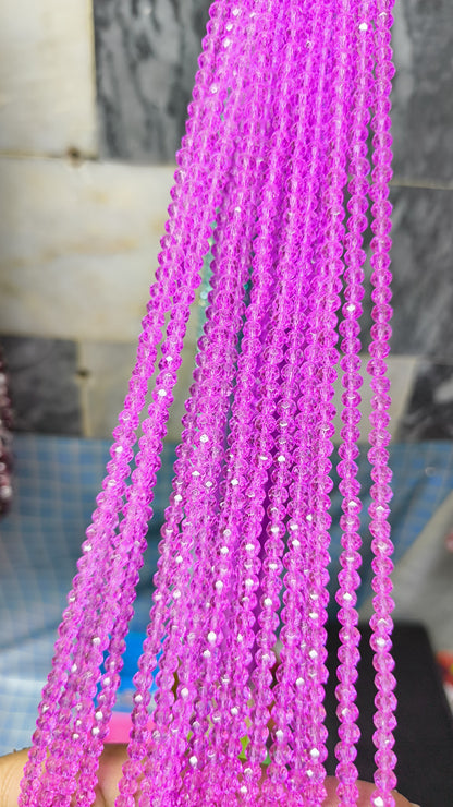 (4mm) High Quality Crystal Glass Beads (34+ Colors)