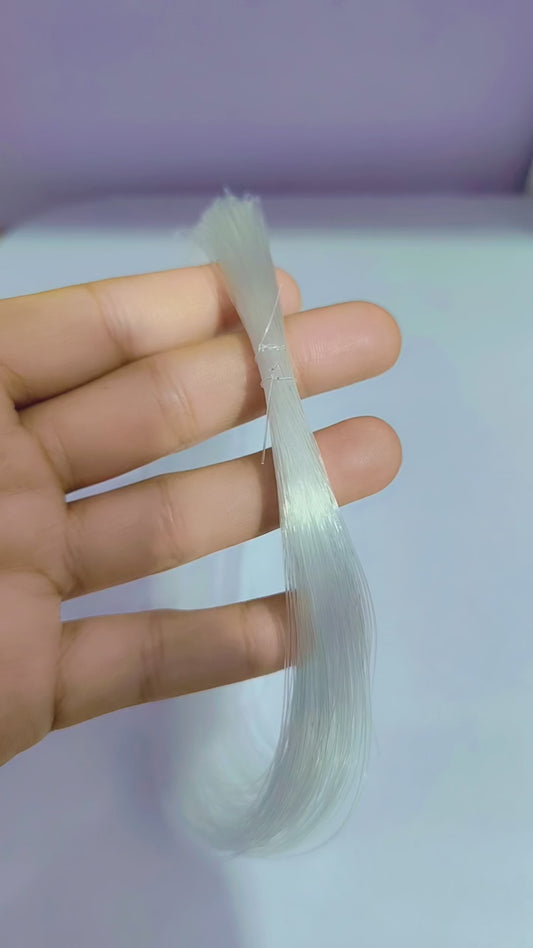 30mm Clear Nylon Fish Wire – Strong Invisible Thread for Balloon Arrangements, Floral Decoration & DIY Crafts