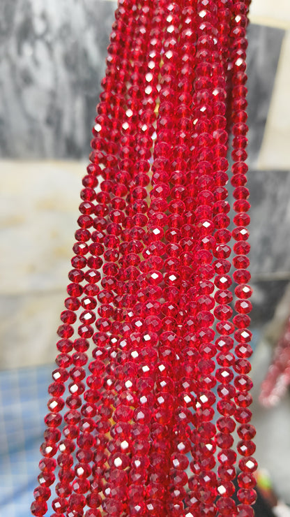 (4mm) High Quality Crystal Glass Beads (34+ Colors)