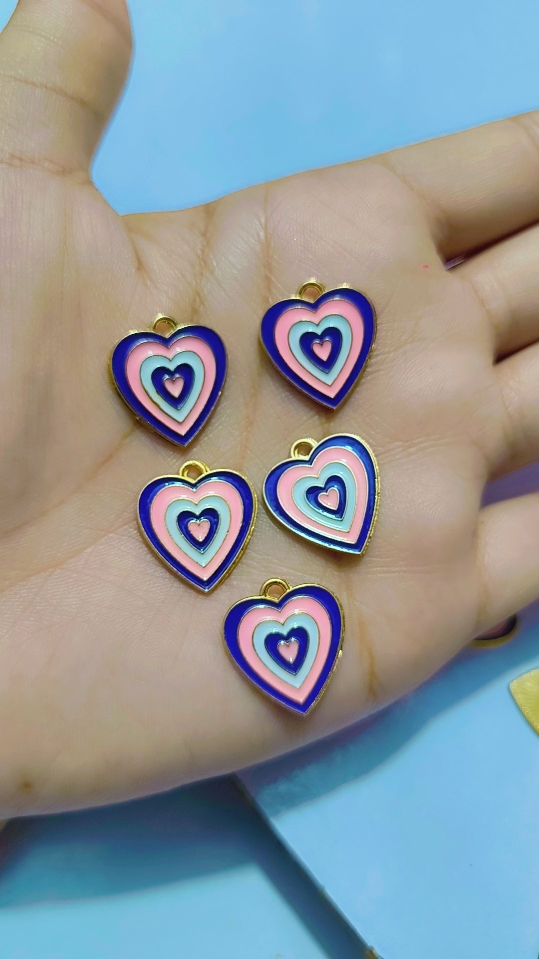 Beautiful heart charms
