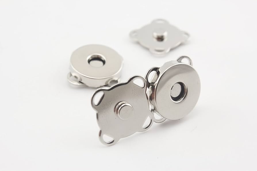 Light Gold,silver, 1.4cm Sewing Magnetic Snaps Bag Button Purse Magnetic Snaps Button