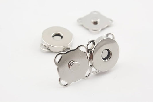 Light Gold,silver, 1.4cm Sewing Magnetic Snaps Bag Button Purse Magnetic Snaps Button