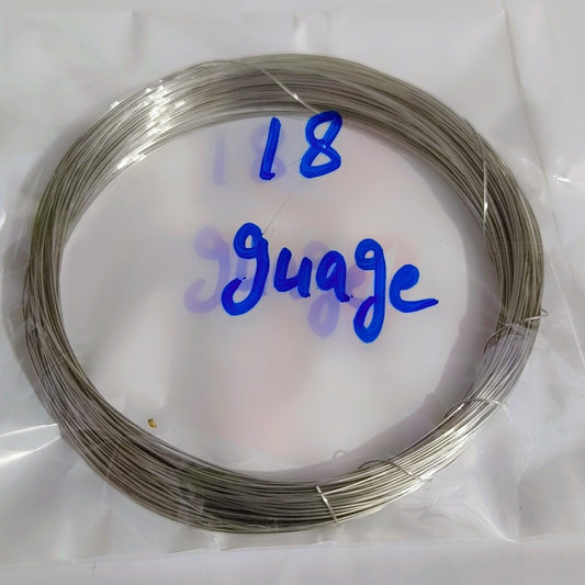 18 gauge Bead smith German Silver Wire Bead Copper Core anti tarnish|stainless steel wire
