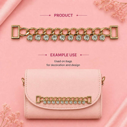 Bag Chain Charms for Handbags - Stylish Gold Purse Charm Accessories Decorations for Women's Shoulder&Crossbody Bags