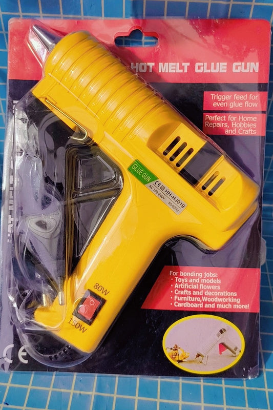 120W & 80W Glue Guns Dual Temp Large Industry Glue Gun, Corded Detachable Cord Use Stand-Up Base Anti-drip Hot Melt Glue Gun with 12 Glue Sticks for Art DIY Craft Repair