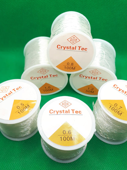 10 Meter Crystal Tec Strong Stretchy Elastic Beading Line Cord Thread String Transparent Rubber Rop